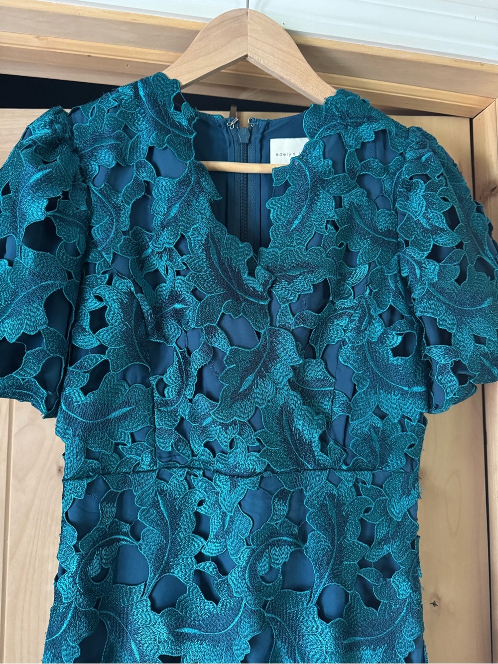 Adelyn Rae Chantelle Scallop Lace Midi Dress - Picture 3 of 8